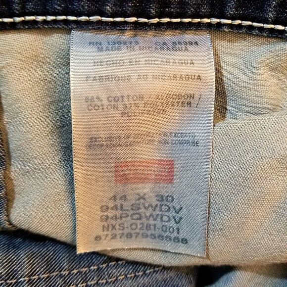 Wrangler Carpenter Jeans Men’s 44X30 Blue Stretch Denim - Picture 6 of 6